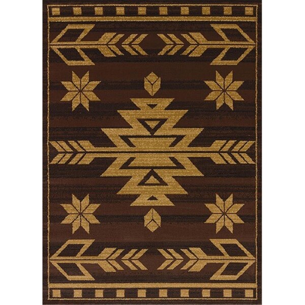 Rlm Distribution Affinity Teton Area Rug - Brown - 5 ft. 3 in. x 7 ft. 2 in. HO3650330 - main